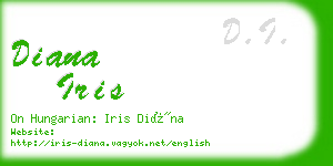 diana iris business card